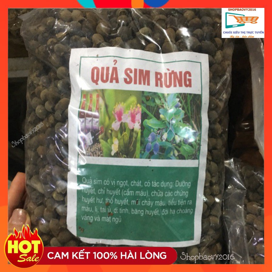 200g Quả Sim Rừng khô bổ máu, giải độc gan,  tốt cho tiêu hóa, nâng cao hệ miễn dịch