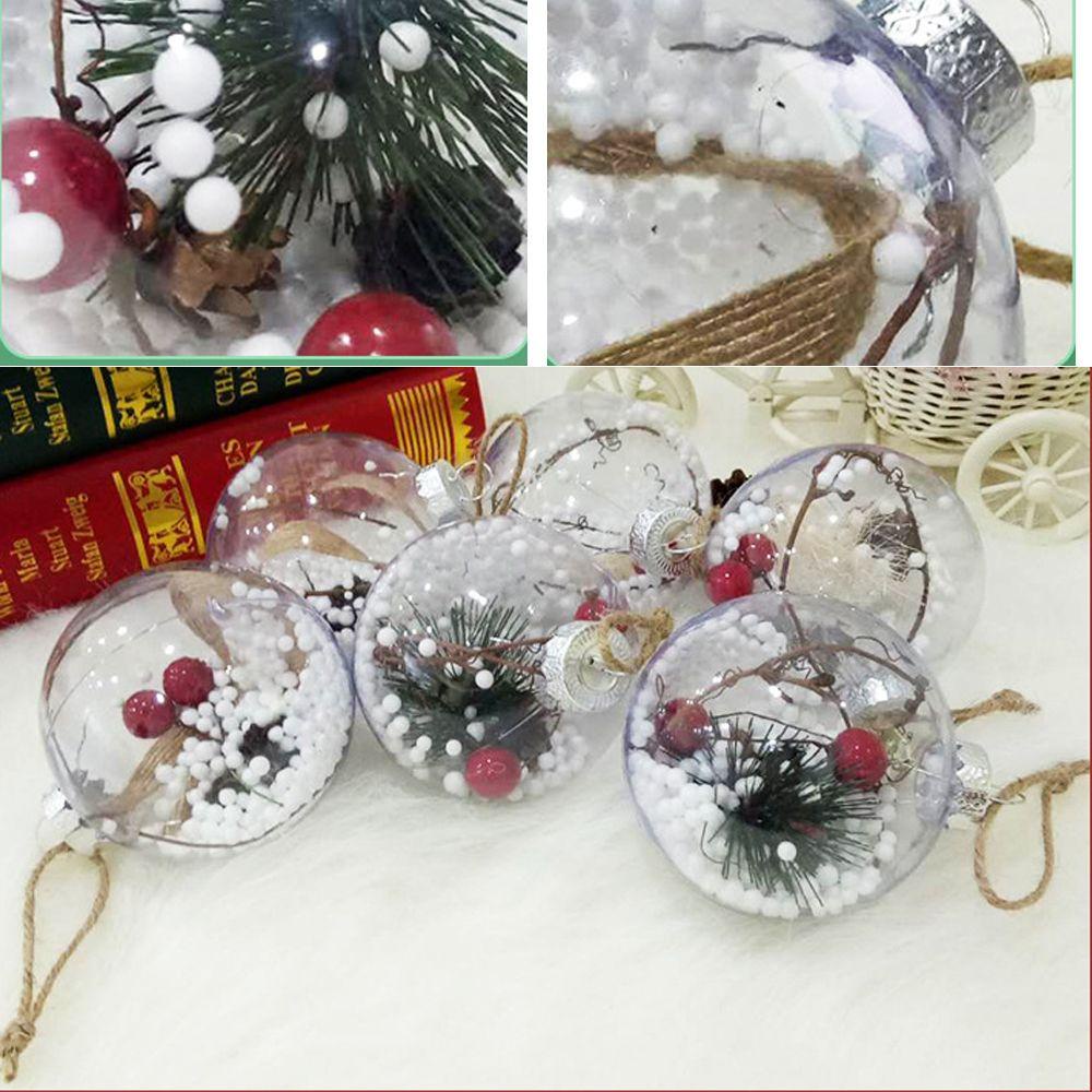 Bóng Nhựa Trong Suốt Treo Trang Trí Giáng Sinh / Đám Cưới