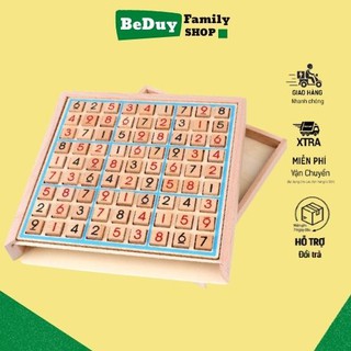 Đồ chơi SUDOKU GỖ CAO CẤP - Đồ chơi thông minh điền số trí tuệ, Đồ chơi giáo dục rèn luyện não bộ cho bé và gia đình