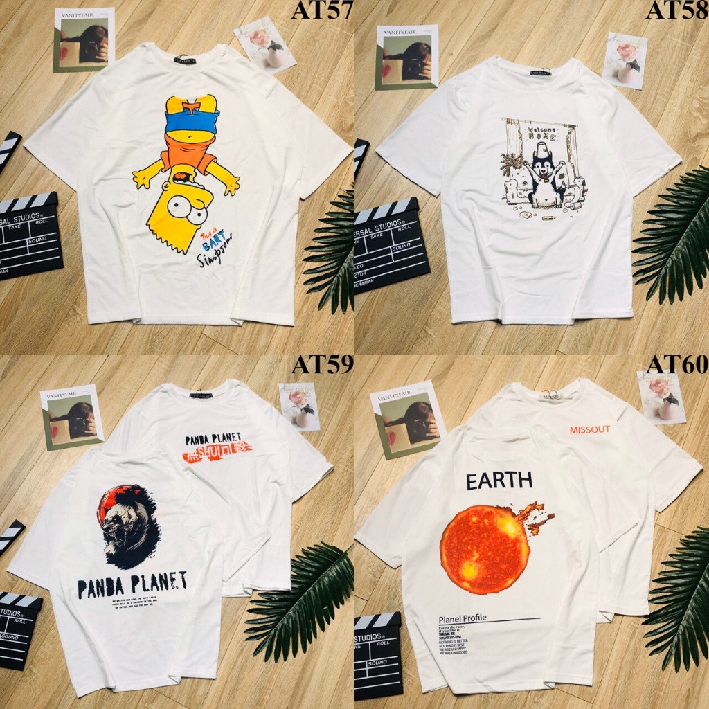 Áo Thun Tay Lỡ  Unisex - Mã AT09-70 - Áo Thun (MẪU NGẪU NHIÊN) | BigBuy360 - bigbuy360.vn