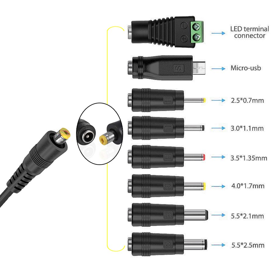 30W Universal Adjustable Power Adapter Charger Bộ đổi nguồn có thể điều chỉnh đa năng 30W AC To DC Plug 3V 4.5V 5V 6V 7.5V 9V 12V 2.5A 2500mA  Multifunction Power Supply Driver + USB P