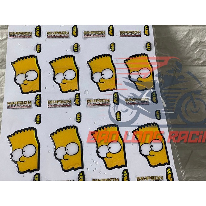 Bộ tem Sticker hình hoạt hình Simpson