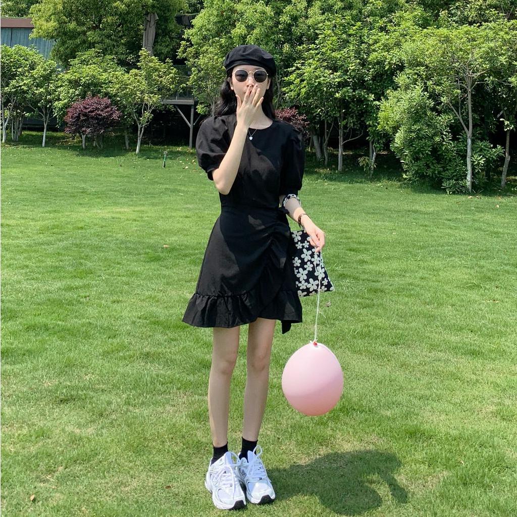 Đầm Ôm Eo Phong Cách Retro Thời Trang Hè 2020 Cho Nữ