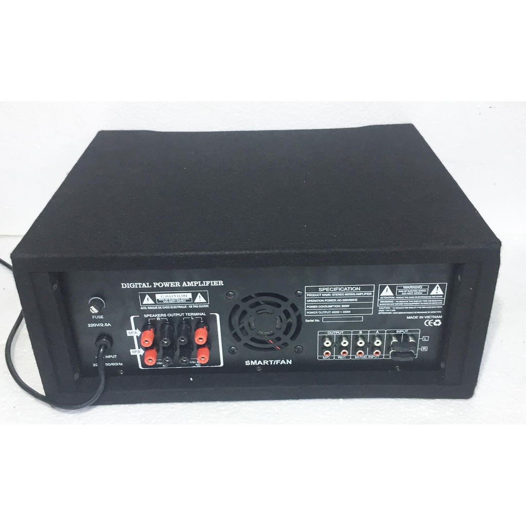 Ampli sân khấu nỉ Amply karaoke nghe nhạc hội thảo AVETOR 9 8 0 0 CÔNG SUẤT LỚN 640W TẶNG USB BLUETOOTH