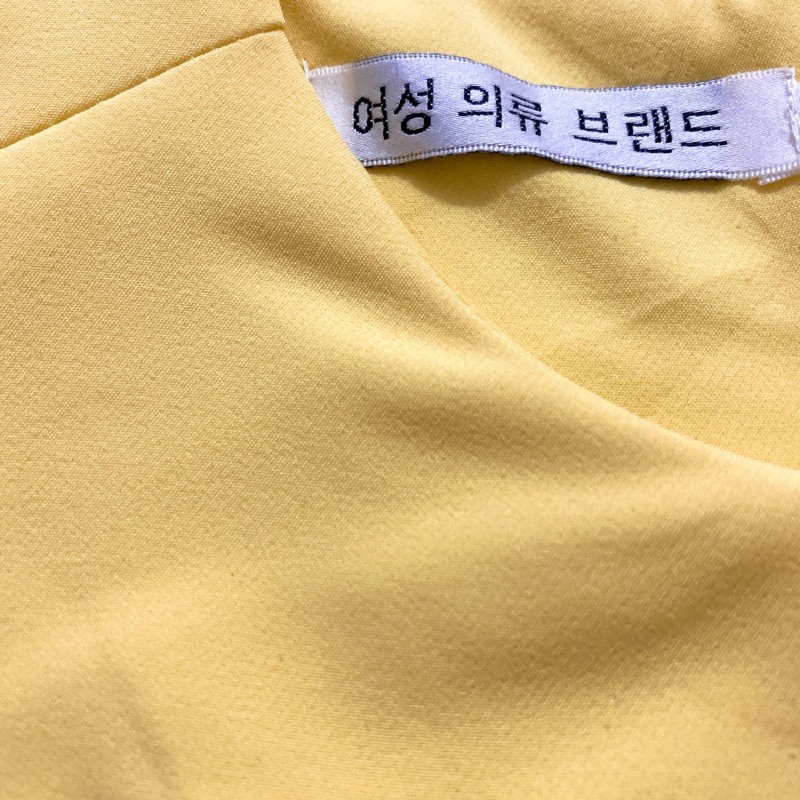 Size M đầm body vàng korea co giãn sales rẽ