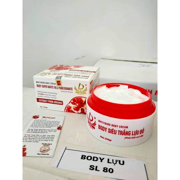 Body lựu đỏ 250g siêu trắng
