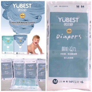 [HCM] Tã / Bỉm Yubest gold Quần / Dán Szie S90 / M84/ L78 / XL72 / XXL66 / XXXL66