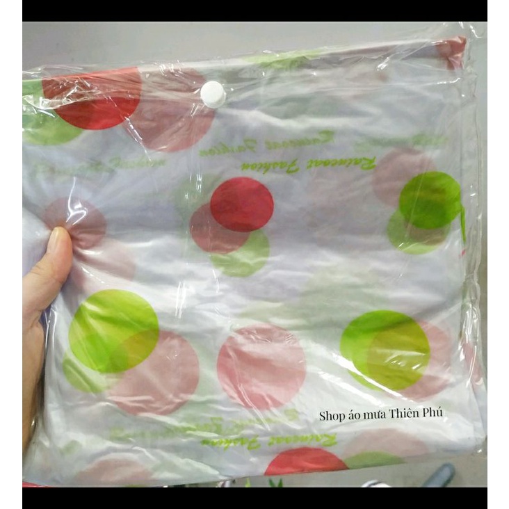 Áo mưa cánh dơi chấm bi trong suốt cho nam và nữ Giá sỉ, Vải nhựa pvc dẻo, Thiên Phú Raincoat