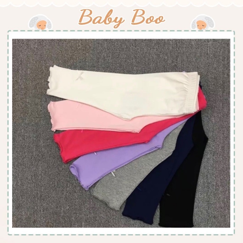 Quần dài bé gái( quần leging) vải cotton loại 1 size 7-15kg [ babyboo]