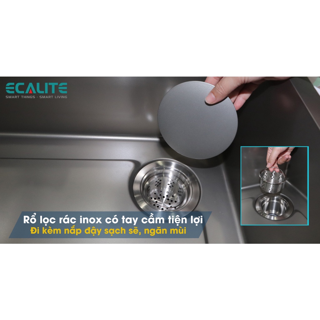 Chậu Rửa Chén Bertha Munual Sink Ecalite ES-N17845HS - Inox 304