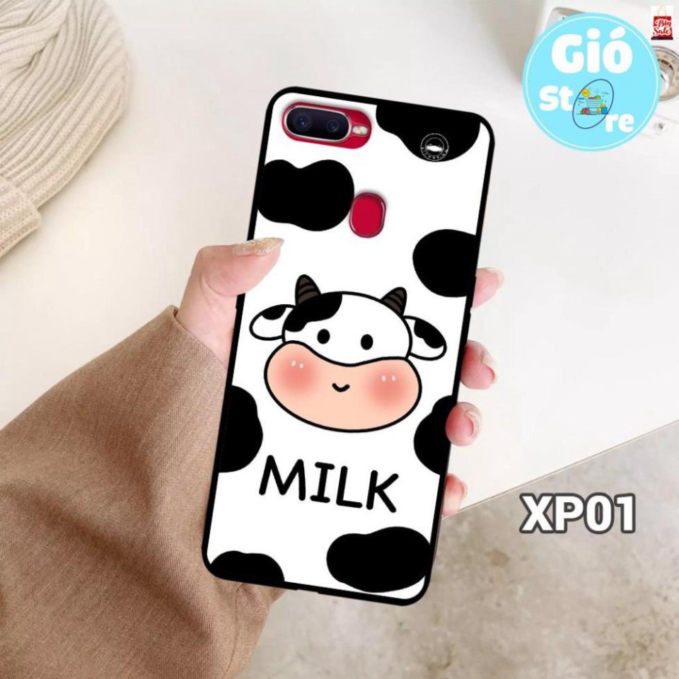 Ốp lưng oppo in hình bò sữa mới nhất 2021, ốp lưng oppo a3s/realme c1/a1k/realme c2/f5/f7/f9/a5s/a12/a7 mới
