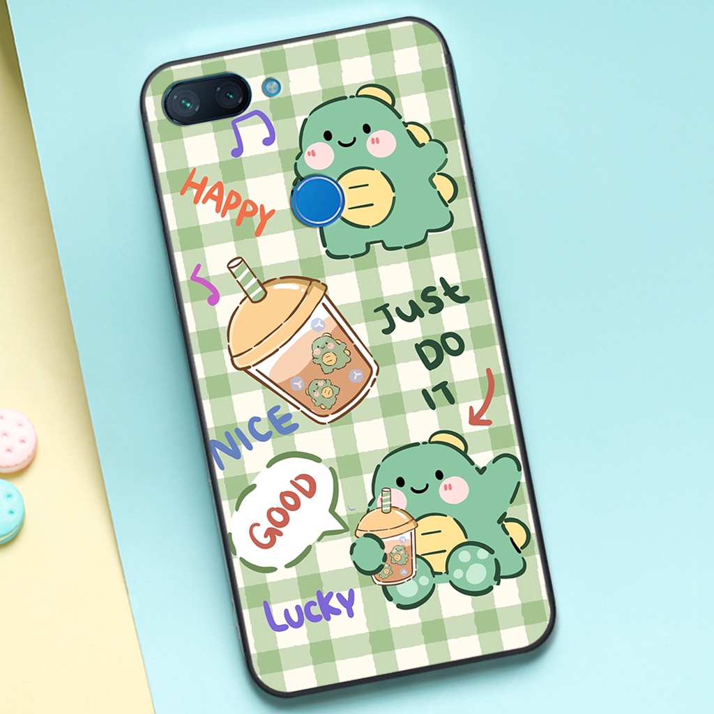 Ốp lưng Xiaomi Mi 8 Lite in hình khủng long cute