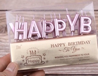 Nến chữ happy birthday