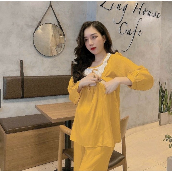 Bộ đồ dài tay đũi Hàn siêu đẹp thoáng mát!