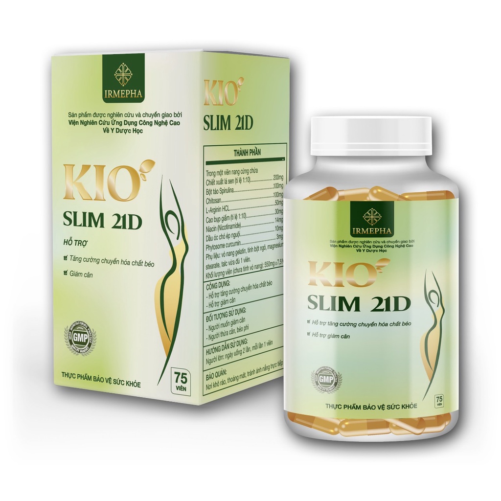 Viên Uống Giảm Cân Thải Độc Tố KIO SLIM 21D Chiết Xuất Từ 100% Những Loại Thảo Dược Thiên Nhiên