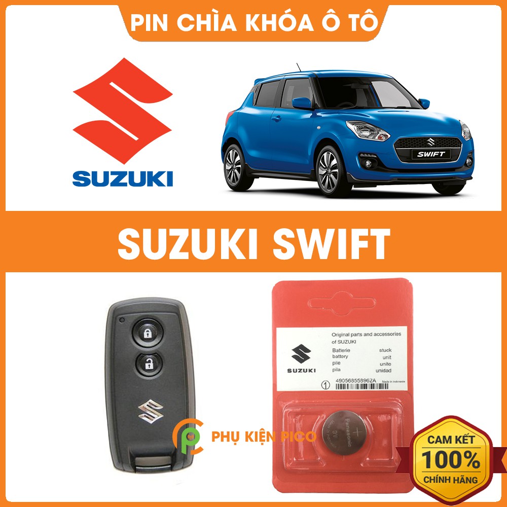 Pin chìa khóa ô tô Suzuki Swift chính hãng Suzuki sản xuất tại Indonesia 3V