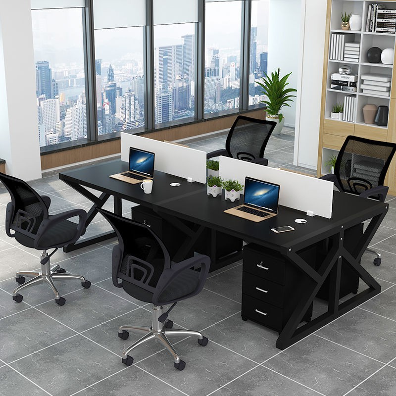 Xưởng sản xuất trực tiếp bàn ghế kết hợp nhân viên làm việc văn phòng máy tính [xuất trong vòng 7 ngày]