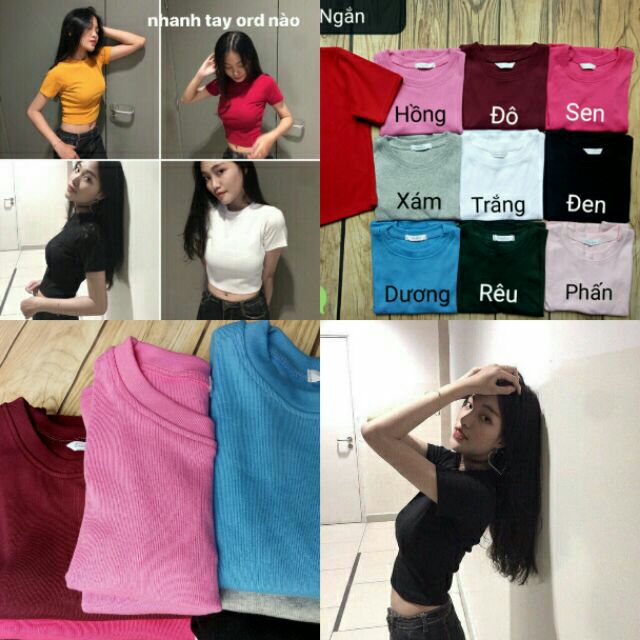 CROPTOP TAY LỠ ( kèm ảnh thật tự chụp )