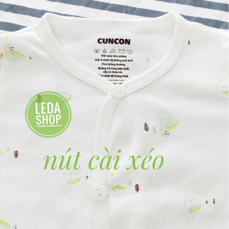 Áo sơ sinh DÀI tay cotton mềm mát, cài nút xéo Cuncon Vietnam