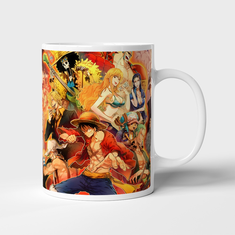 Cốc uống nước Anime, ly in hình ONE PIECE - Mẫu 1. Nhận in theo yêu cầu