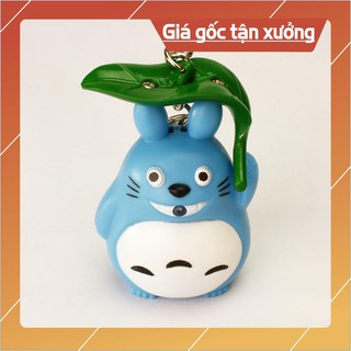 Móc khóa totoro cầm lá, Móc khóa túi xách, phụ kiện, quà tặng