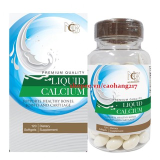 Liquid calcium - Canxi liquid Nu-Health Mỹ mẫu mới bổ sung vitamin D3 120 viên - hàng chính hãng