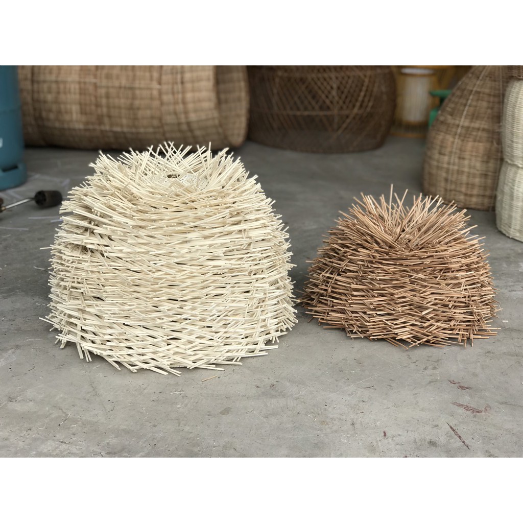 Đèn Lồng Bàn Nhím - Mây Tre Đan