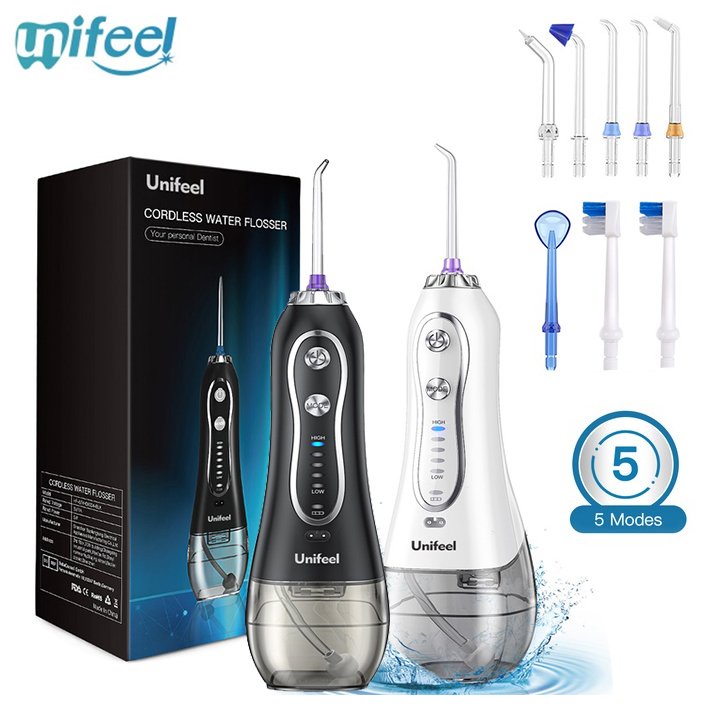 Máy tăm nước cầm tay nhãn hiệu Unifeel HF-6 CÔNG SUẤT 21W - CHÍNH HÃNG BẢO HÀNH 12 THÁNG
