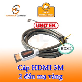 Cáp HDMI to HDMI 3m Unitek Y-C114A 1.4 - 3D