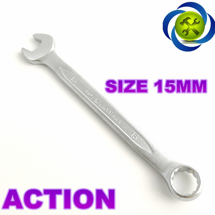 Cờ lê vòng miệng 15mm Action xi mờ ACTION-15