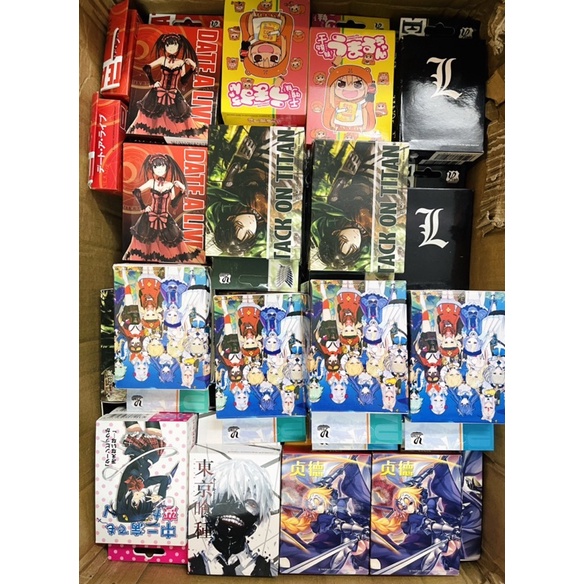 Bộ bài anime hình truyện tranh 50 mẫu / bộ bài tú lơ khơ 54 hình khác nhau 1 bộ