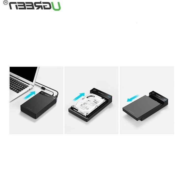 Hộp ổ cứng 3.5 inch Sata/USB 3.0 hỗ trợ 10TB Cao Cấp Ugreen 50422