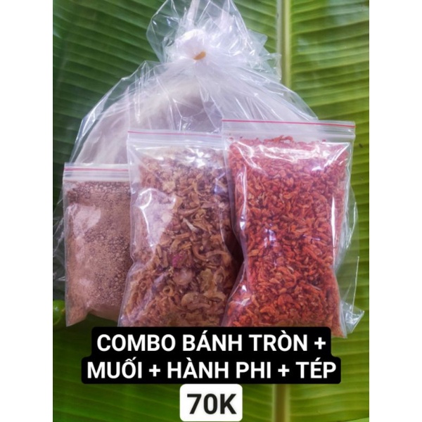Combo bánh tròn phơi sương kèm gia vị