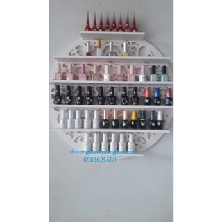 KỆ TRÒN ĐỂ SƠN (NAIL), LẮP ĐẶT ĐA NĂNG - MÀU SẮC SANG CHẢNH