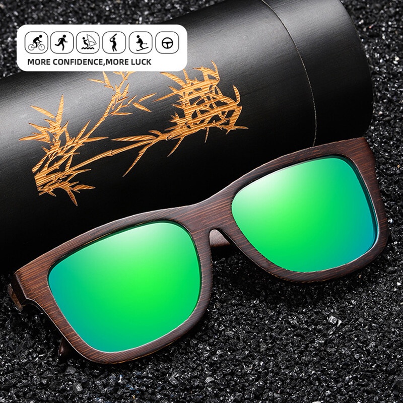 Kính Mát Gọng Gỗ Thời Trang Vintage