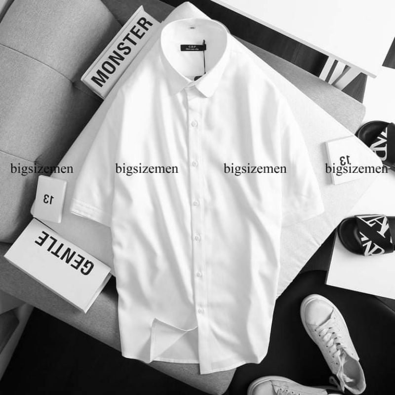 [bigsize <130kg] Áo sơ mi nam tay ngắn bigsize | BigBuy360 - bigbuy360.vn