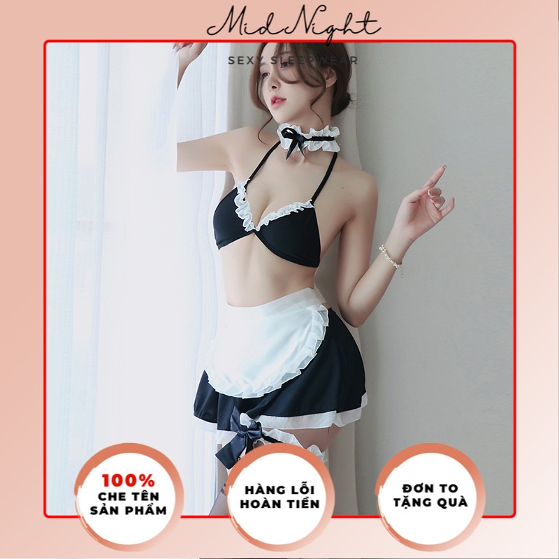 Coplay Người Hầu Sexy Nóng Bỏng - Bộ Đồ Lót Nhập Vai Phục Vụ Chuyên Nghiệp Gợi Cảm Cho Chàng Đêm Nay Mid Night Sexy | BigBuy360 - bigbuy360.vn