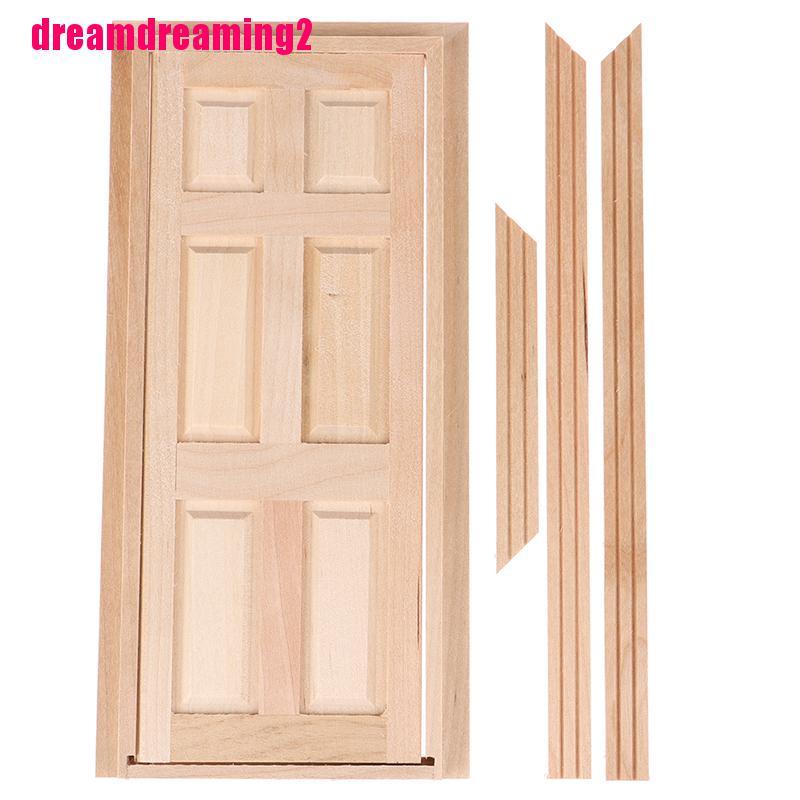 Cửa gỗ trang trí nhà búp bê xinh xắn chất lượng cao