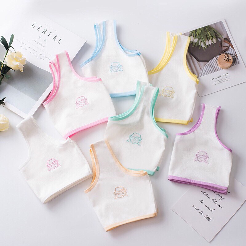Áo lá học sinh - áo bra cotton không đệm ngực D95