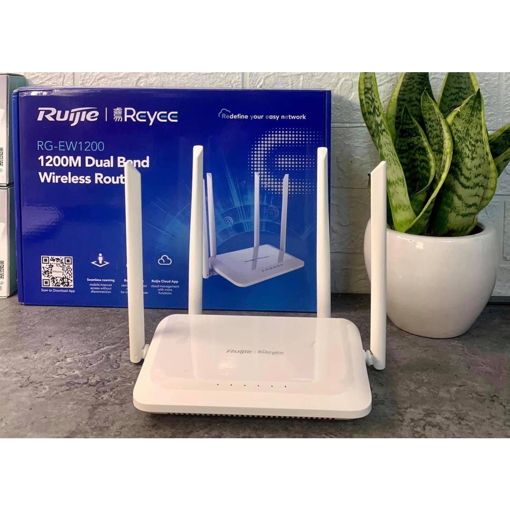 Bộ phát WiFi Ruijie RG EW1200 - Tốc độ cao tới 1167Mbps - Hàng Chính Hãng