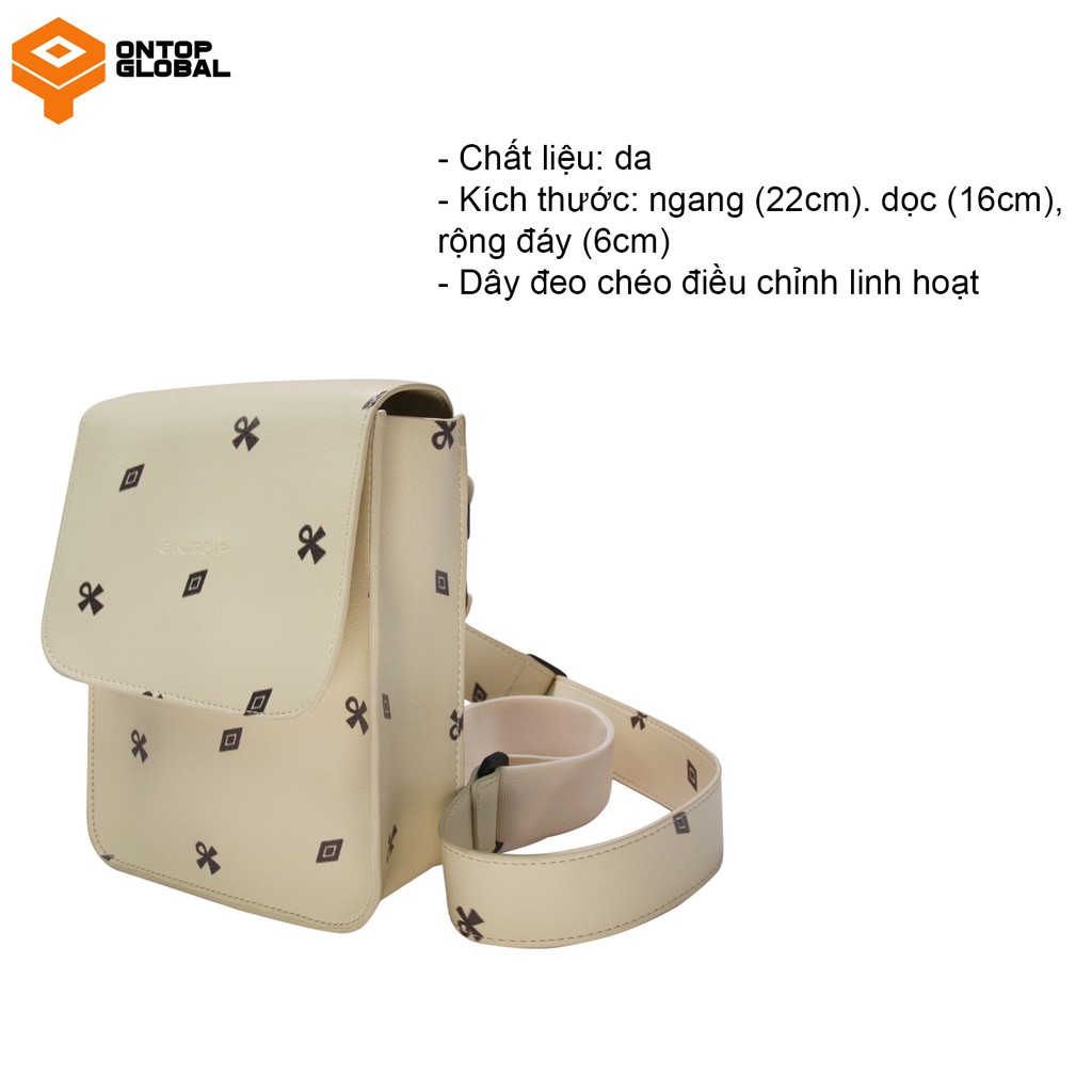 [Mã SKAMA06 giảm 8% TỐI ĐA 50K đơn250K] Túi đeo chéo da nam nữ ONTOP - Level | BigBuy360 - bigbuy360.vn