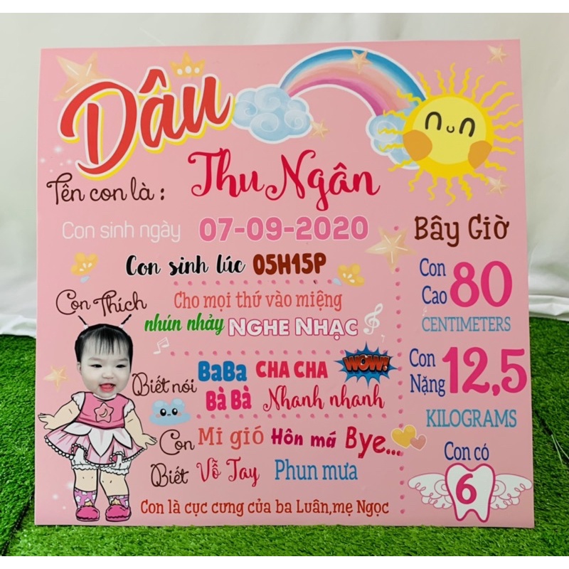 ⚡️Flash Sale ⚡️Mẫu thiết kế riêng cho bé DÂU_FREE Thiết kế theo chủ đề