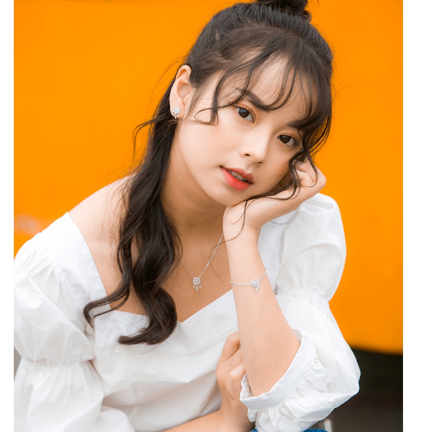 Lắc Tay Bạc Blue Peach Flower Dream Catcher New LT410 | BigBuy360 - bigbuy360.vn