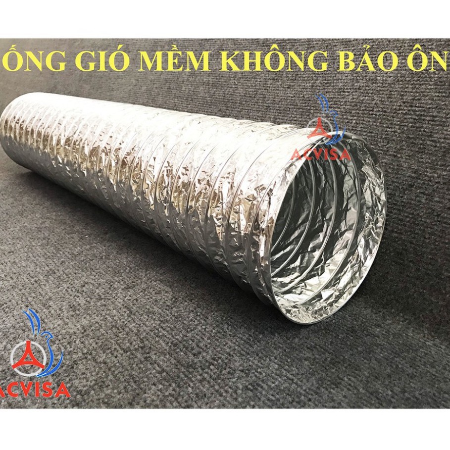 Ống Gió Mềm Không Bảo Ôn ( Ø100 ; Ø150 ; Ø200; Ø250) x 10 Mét