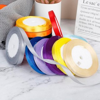 Set 21 cuộn ruy băng lụa trơn 1cm mix màu
