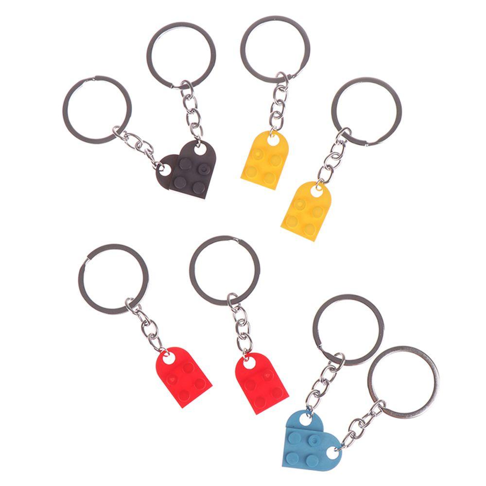 DIACHAVN Set 2 Móc Khóa Hình Trái Tim Tình Bạn Thời Trang