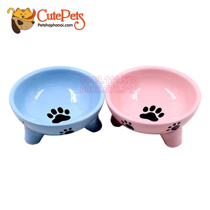 Bát sứ chống đổ dành cho chó mèo - CutePets