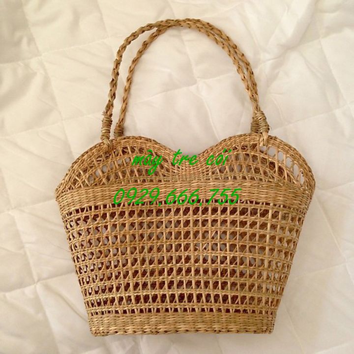 Xưởng sỉ Làn cói hình trái tim cá tính