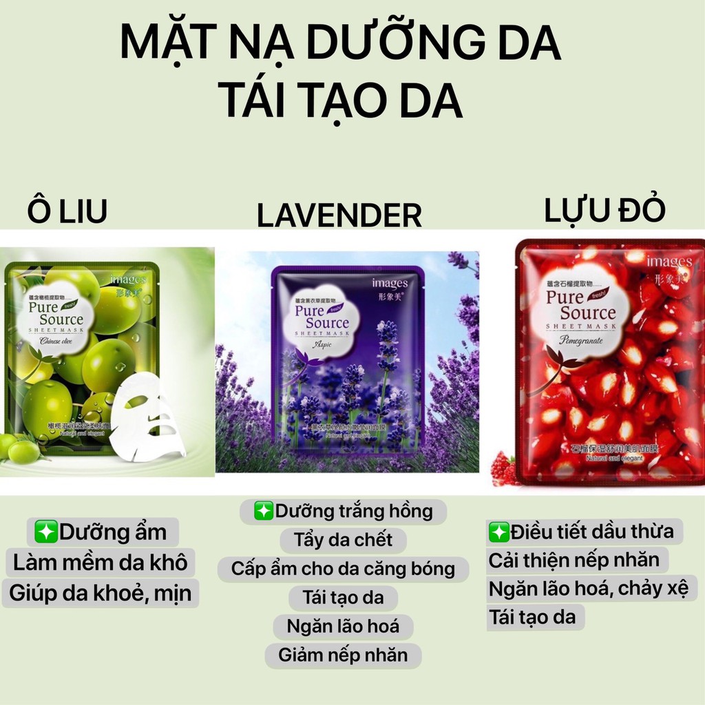 MẶT NẠ COMBO 20 MASK DƯỠNG DA NỘI ĐỊA TRUNG