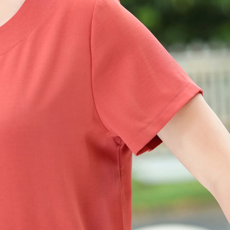 Bộ quần áo trung niên mùa hè vải đũi co giãn, mềm nhẹ có hình thêu cực độc